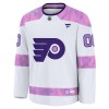 Philadelphia Flyers Dresy Personalizované Fanatics Hockey Fights Cancer Practice 2024-25 Bílý - Pánské
